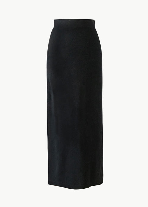 Trondheim Ribbed Skirt in Black